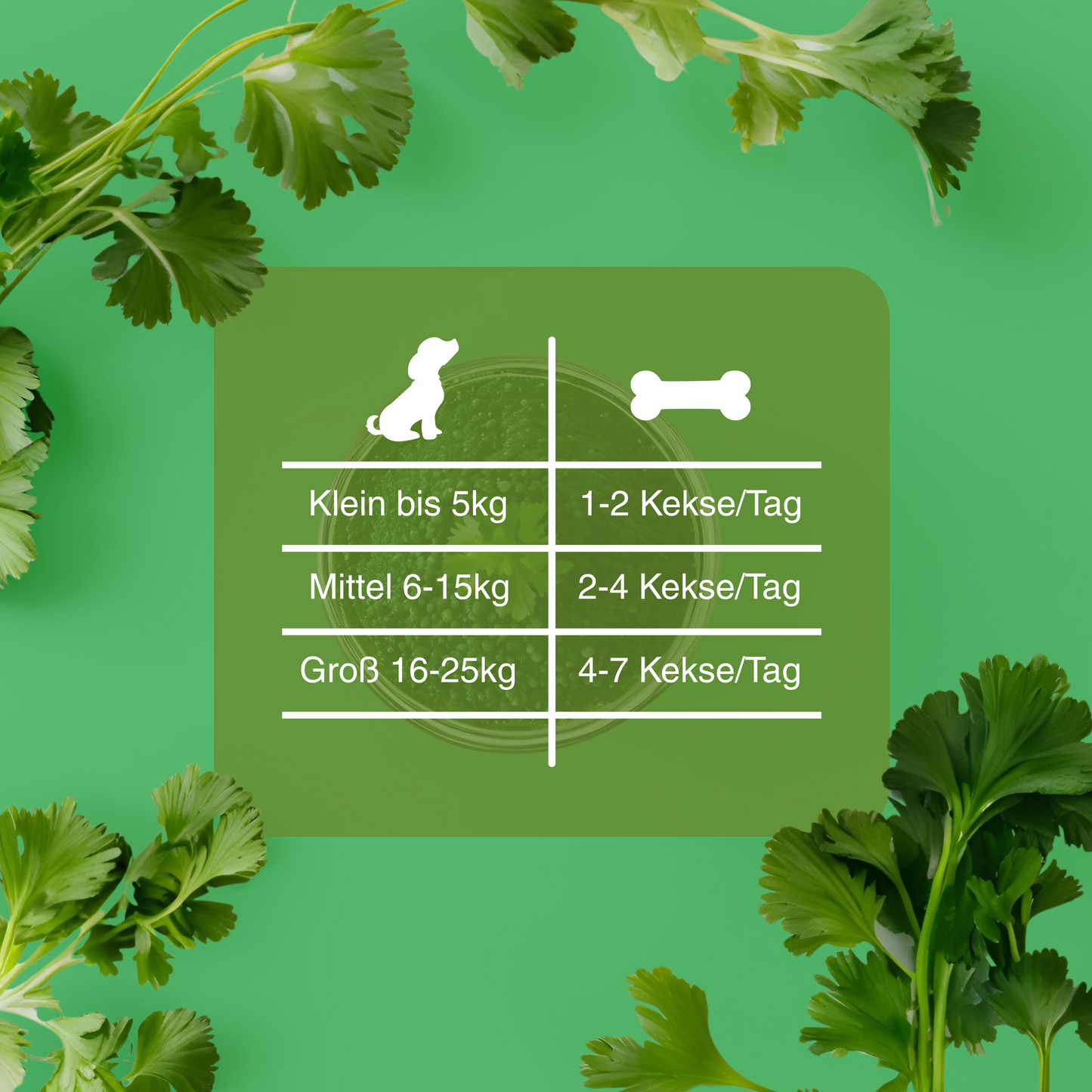 Green Paws - Hundeleckerlis aus Spirulinapulver & Petersilie