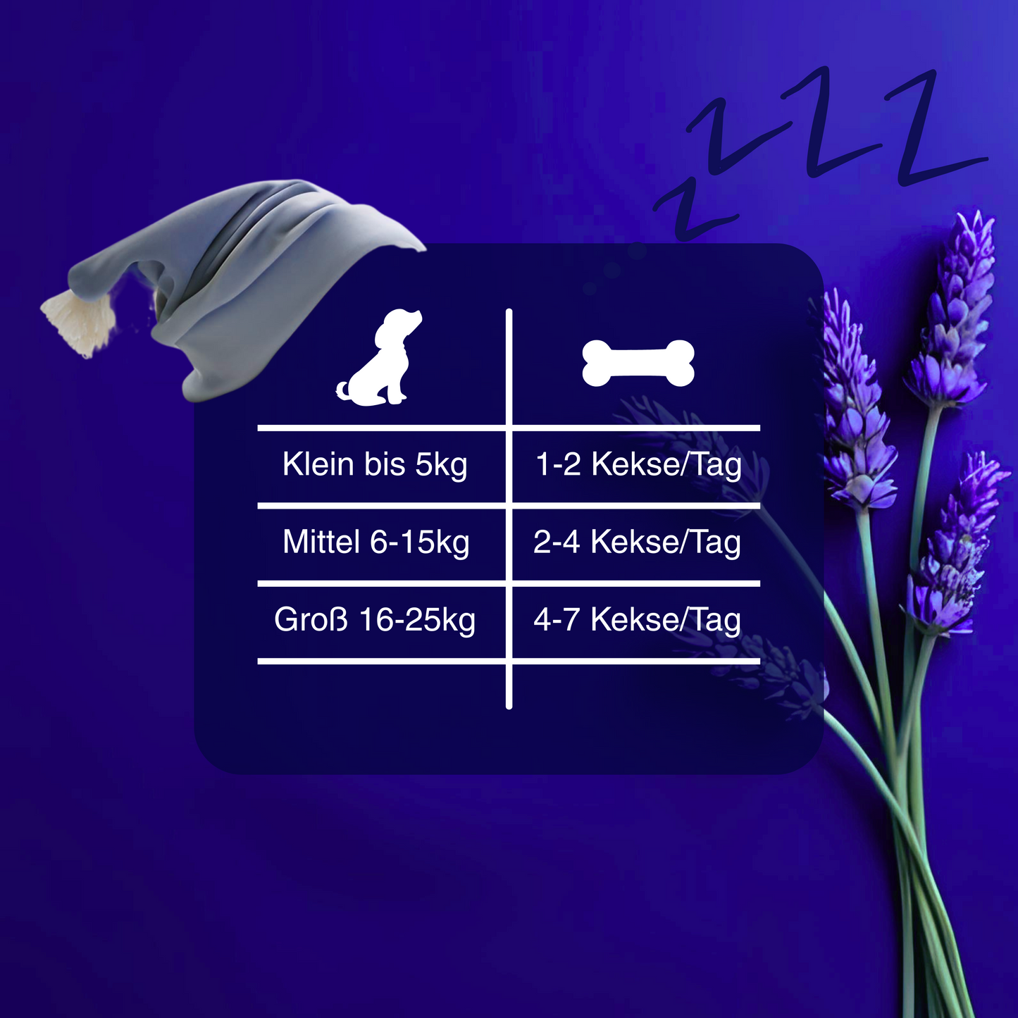 Snooze Paws - Hundeleckerlis aus Lavendel und Kamillenblüten