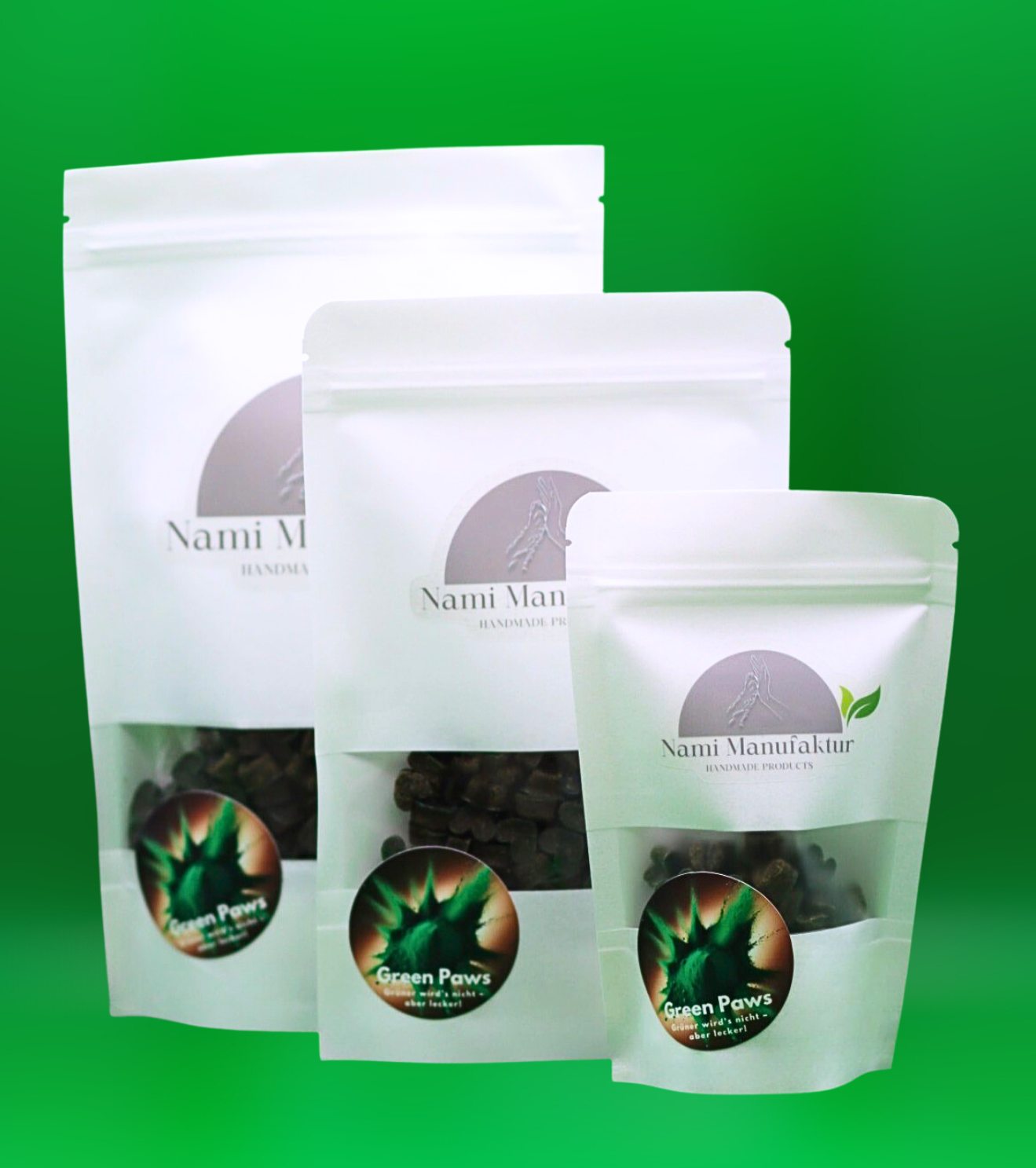 Green Paws - Hundeleckerlis aus Spirulinapulver & Petersilie
